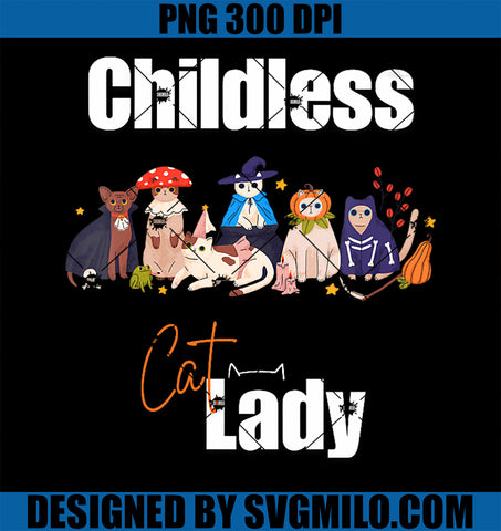 Womens Childless Cat Lady PNG