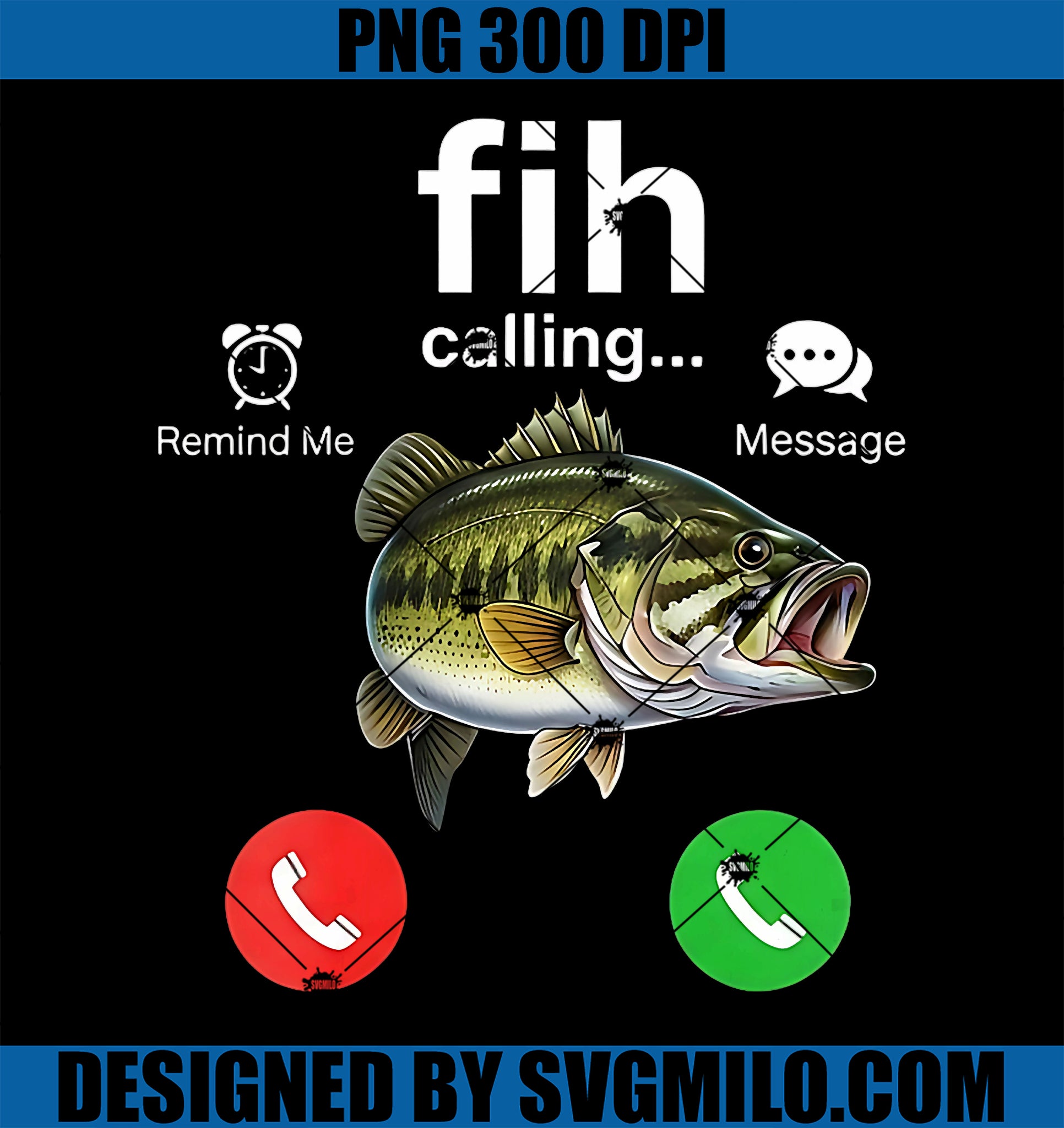 Womens Fih Calling PNG, Funny Fish-Themed Incoming Call Meme PNG