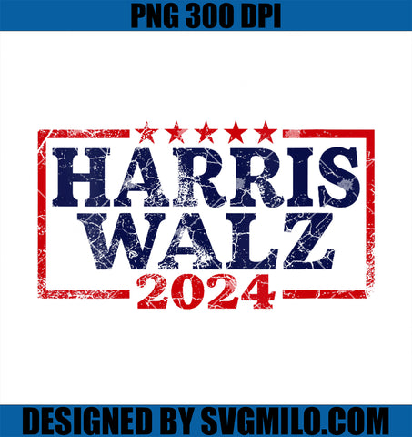 Womens Harris Waltz 2024 Election PNG, Kamala Harris Tim Waltz 2024 PNG