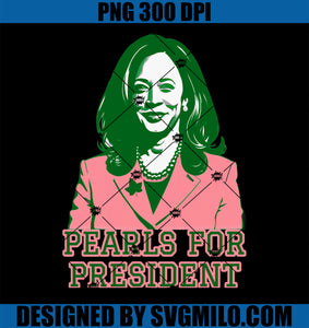 Womens Kamala Harris Pink & Green Presidential Run For President PNG