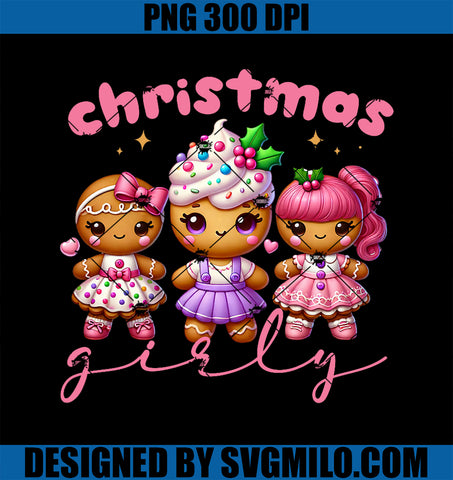 Womens christmas girls Gingerbread PNG