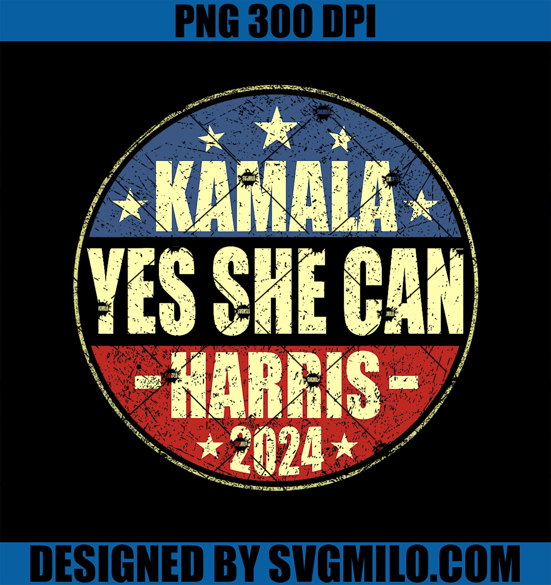 YES SHE CAN PNG, Kamala Harris PNG