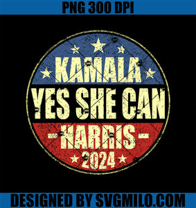 YES SHE CAN PNG, Kamala Harris PNG