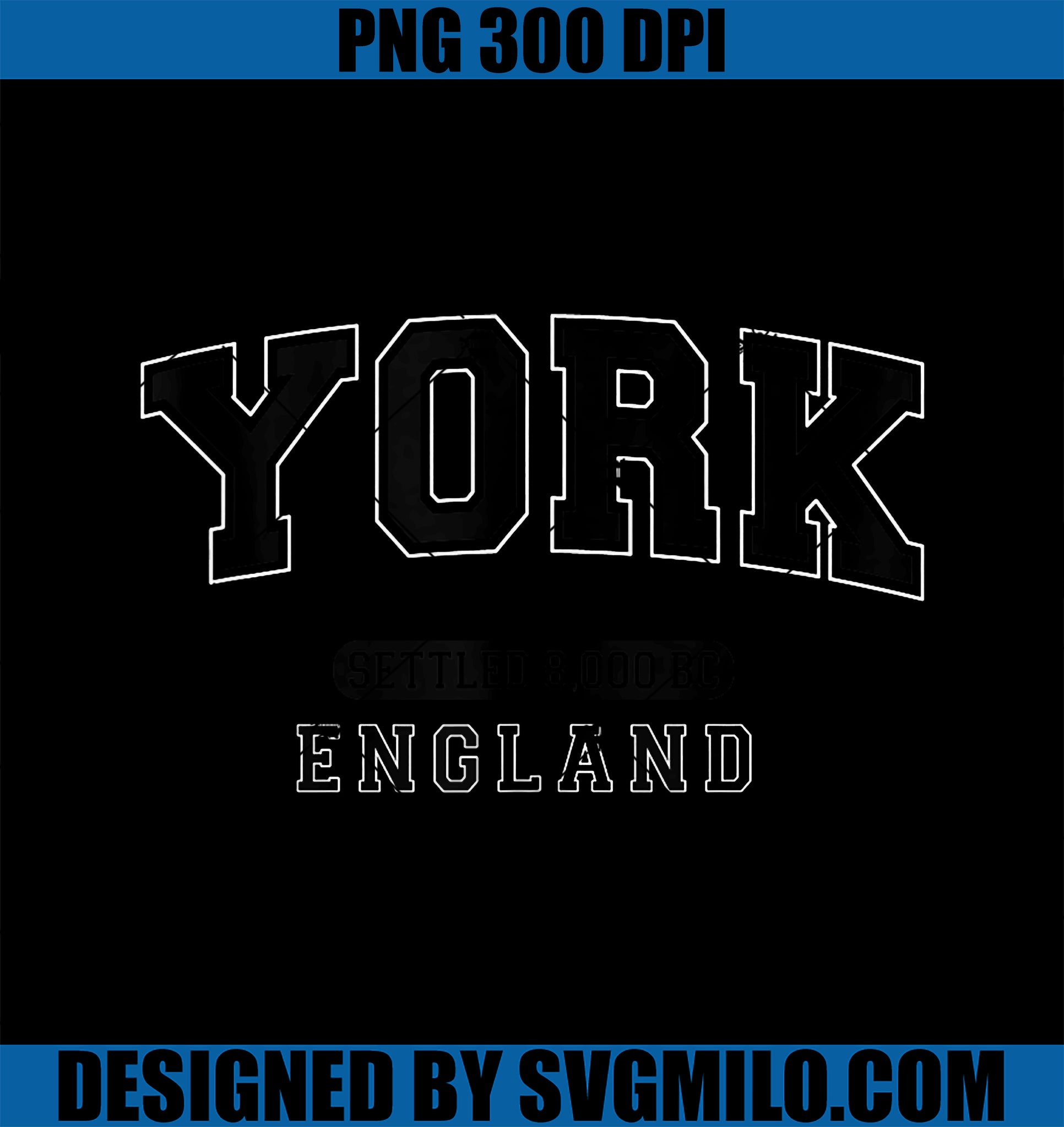 York England Settled 8,000 BC PNG, Varsity Black Letters PNG