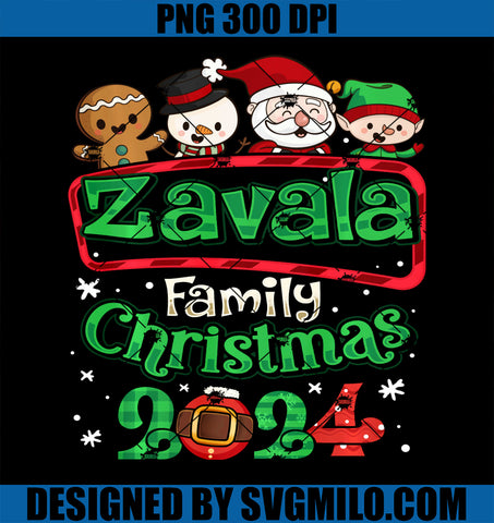 Zavala Family Christmas 2024 Making Memories Together PNG