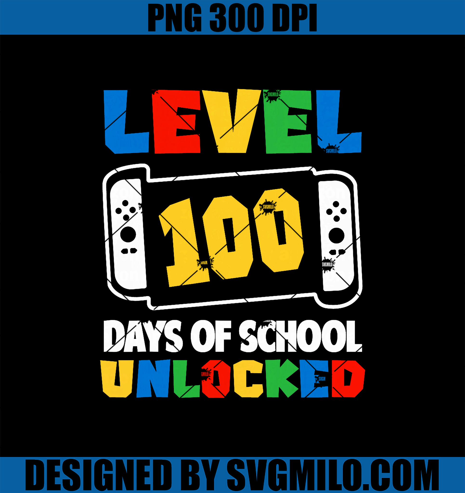 level 100 PNG, Days Of School Unlocked PNG