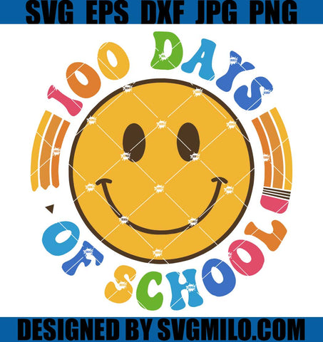    100-Days-Of-School-SVG_-Happy-100-Days-SVG_-Teacher-SVG_-Retro-Smiling-SVG