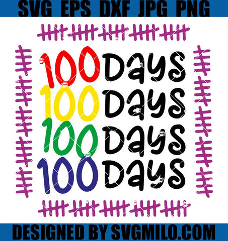 100 Days of School SVG, Teacher SVG, School SVG