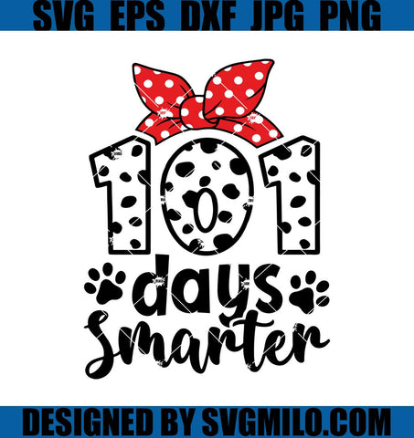 101-Days-Smarter-Svg_-101-Days-Smarter-Dalmatian-Svg