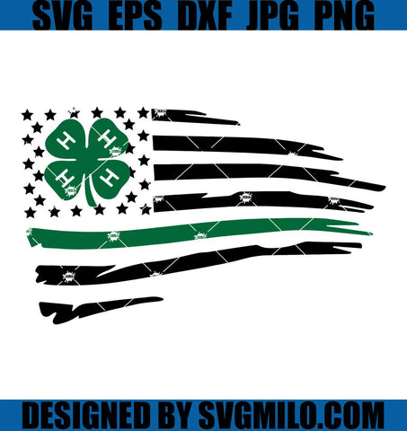 4-H-Flag-Svg_-4-H-Clover-Svg_-Distressed-US-Flag-Svg_-American-Flag-Svg