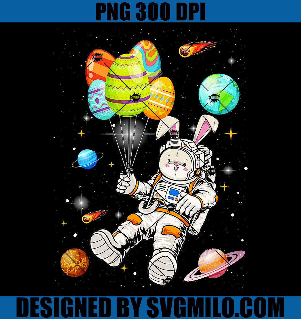 Astronaut Space PNG , Happy Easter Day Bunny Egg PNG