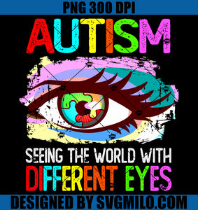 Autism Seeing The World With Different Eyes PNG, Autism PNG