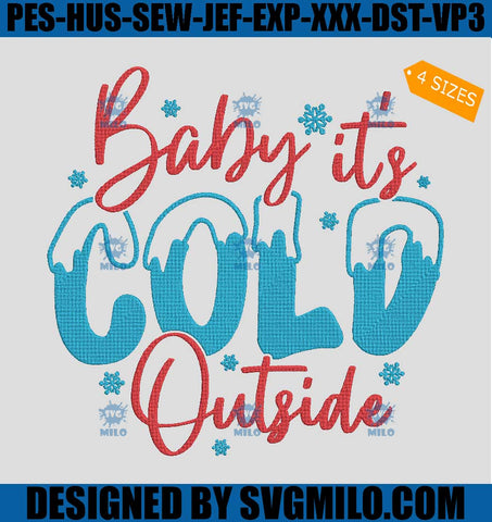 Baby-It_s-Cold-Outside-Embroidery-Design_-Snow--Merry-Christmas-Embroidery-Design