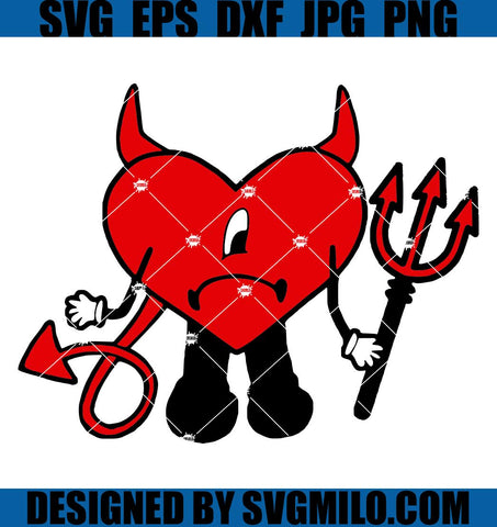 Bad-Bunny-Heart-Devil-SVG_-Bad-Bunny-SVG