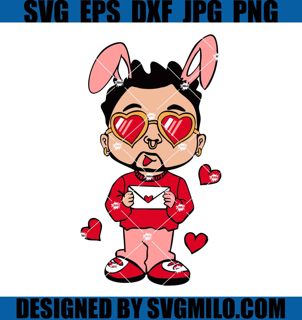 Bad-Bunny-Love-Letter-SVG_-Bad-Bunny-Chibi-SVG_-Valentine-SVG