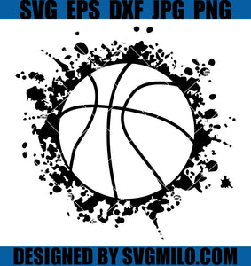 Basketball Hoop Frame SVG Files | Basketball Monogram Cut Files |  Basketball Split Name Frame Vector | Basketball Vector
