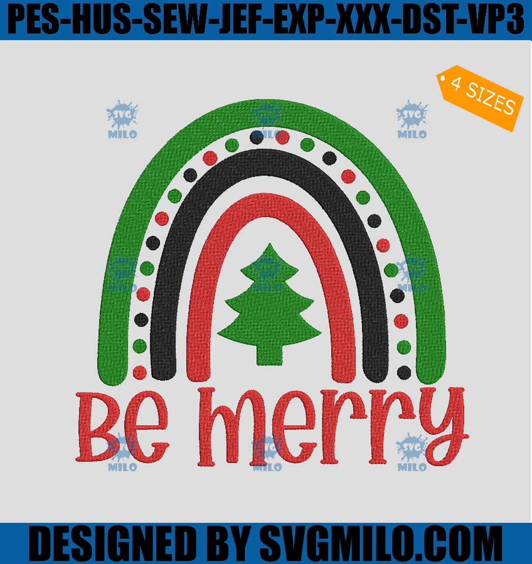 Be-Merry-Embroidery-Design_-Christmas-Tree-Rainbow-Embroidery-Design