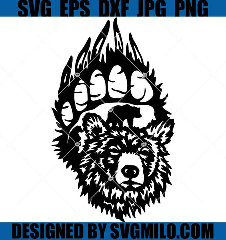 Bear-Paw-Panel-SVG