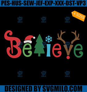 Believe-Christmas-Embroidery-Design_-Believe-Xmas-Embroidery-Design