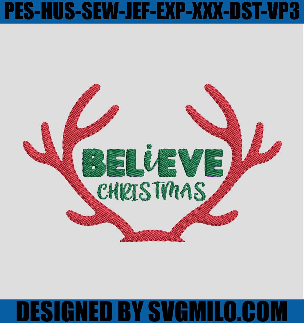 Believe-Christmas-Embroidery_-Deer-Embroidery-Machine-File