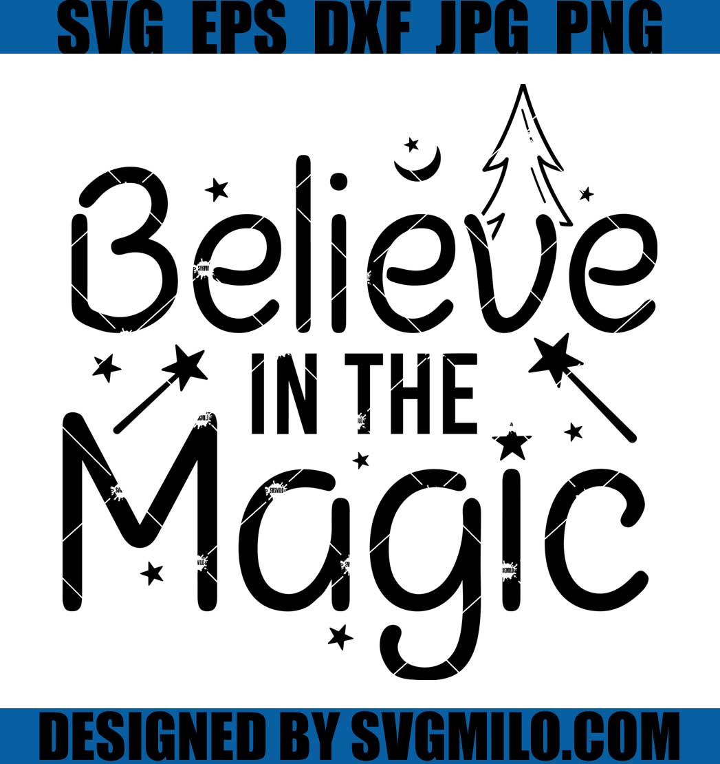 Believe-In-The-Magic-Svg_-Christmas-Tree-Svg_-Merry-Christmas-Svg