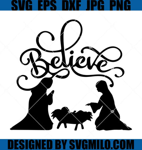 Believe-Nativity-SVG