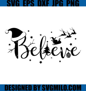 Believe-Svg_-Christmas-Svg_-Santa-Sleigh-Svg_-Bell-Svg