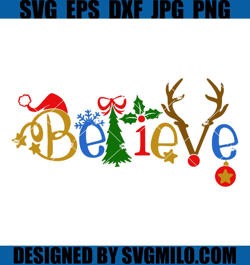 Believe-Xmas-Svg_-Reindeer-Antlers-Svg_-Xmas-Tree-Svg_-Santa-Hat-Svg