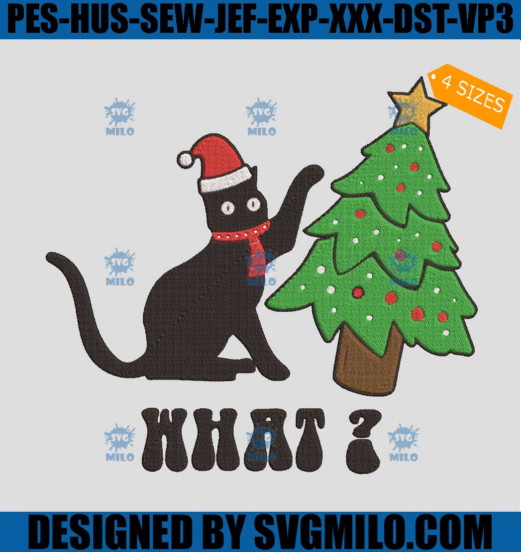 Black-Cat-Christmas-Embroidery-Design_-Cat-Christmas-Tree-Embroidery-Design