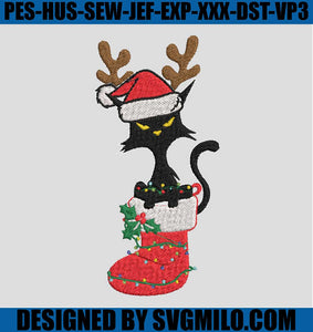 Black-Cat-Deer-Christmas-Lights-Embroidery_-Cat-Embroidery-Machine