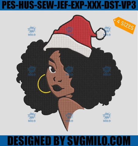 Black-Santa-Claus-Embroidery-Design_-Black-Woman-Xmas-Embroidery-Design