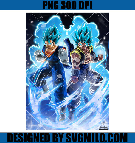 Blue Vegito & Blue Gogeta PNG, Dragon Ball PNG