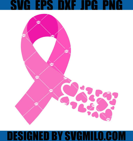 Breast-Cancer-Ribbon-With-Hearts-Fabric-Panel-SVG_-Breast-Cancer-SVG