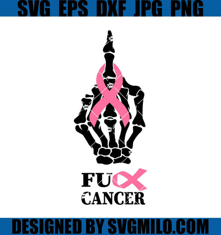Breast-Cancer-SVG_-Middle-Finger-SVG_-Fuck-Cancer-SVG