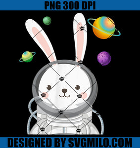 Bunny Astronaut Easter Day PNG, Cute Space Rabbit Boys PNG