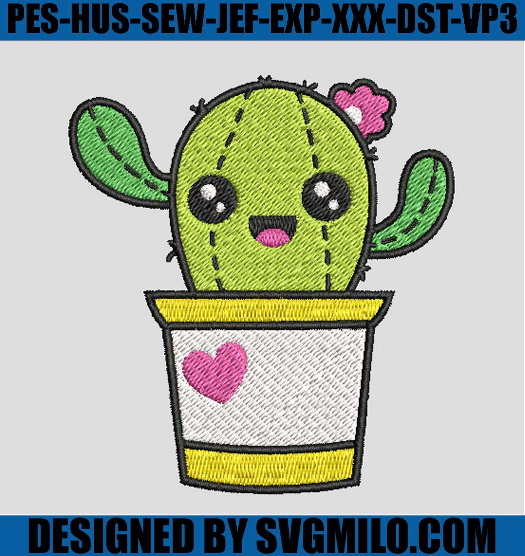 Cactus-Embroidery-Design