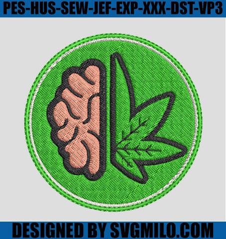 Cannabis-Brain-Embroidery-Design