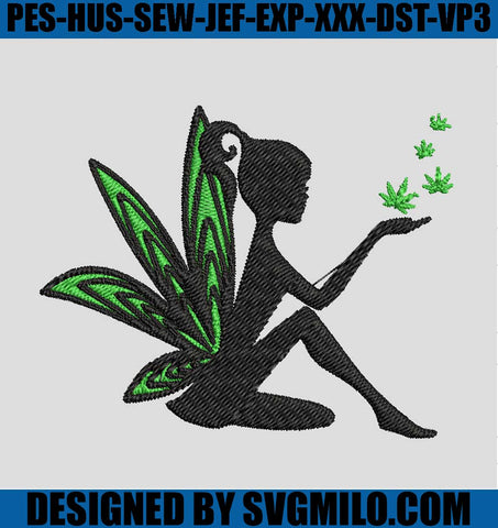     Cannabis-Fairy-Embroidery-Design