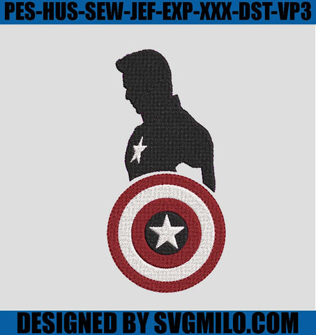 Captain-America-Embroidery-Design