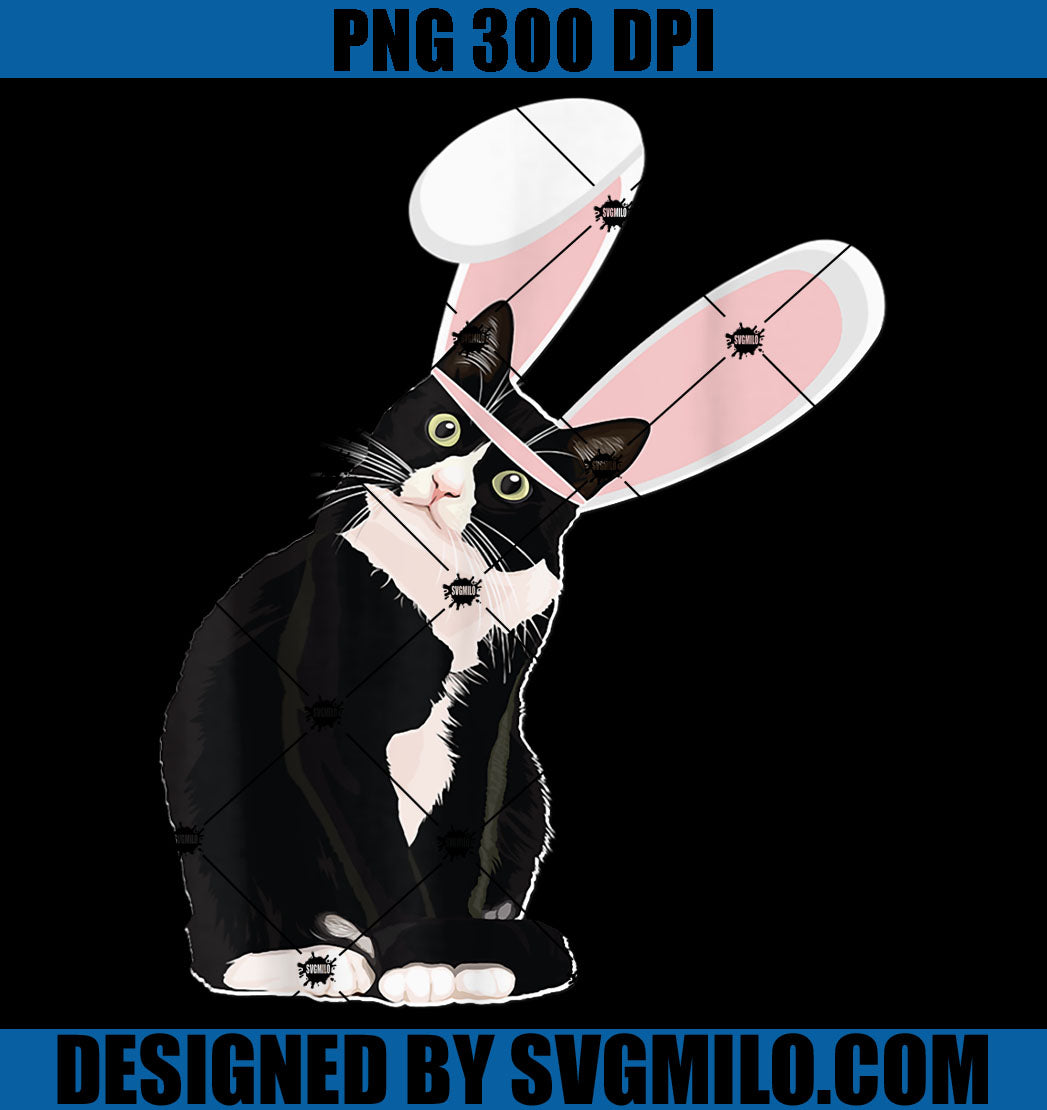Cat Easter PNG, Bunny With Ears PNG