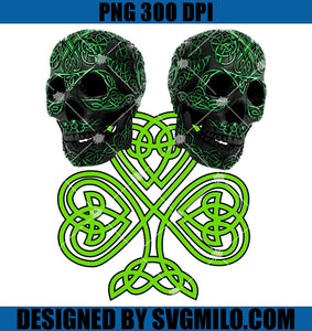Celtic Knot Skulls PNG, Skull Patrick PNG