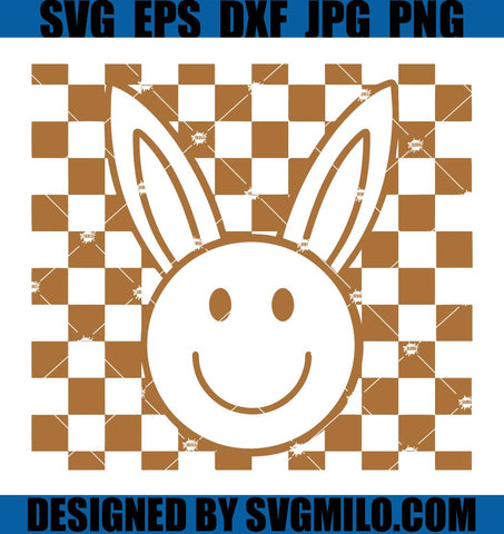 Checkered-Bunny-Kids-Retro-SVG_-Bunny-Retro-SVG_-Bunny-Easter-SVG