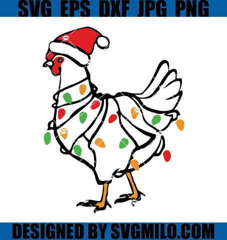 Chicken-Christmas-Lights-Svg_-Santa-Hat-Svg_-Xmas-Svg