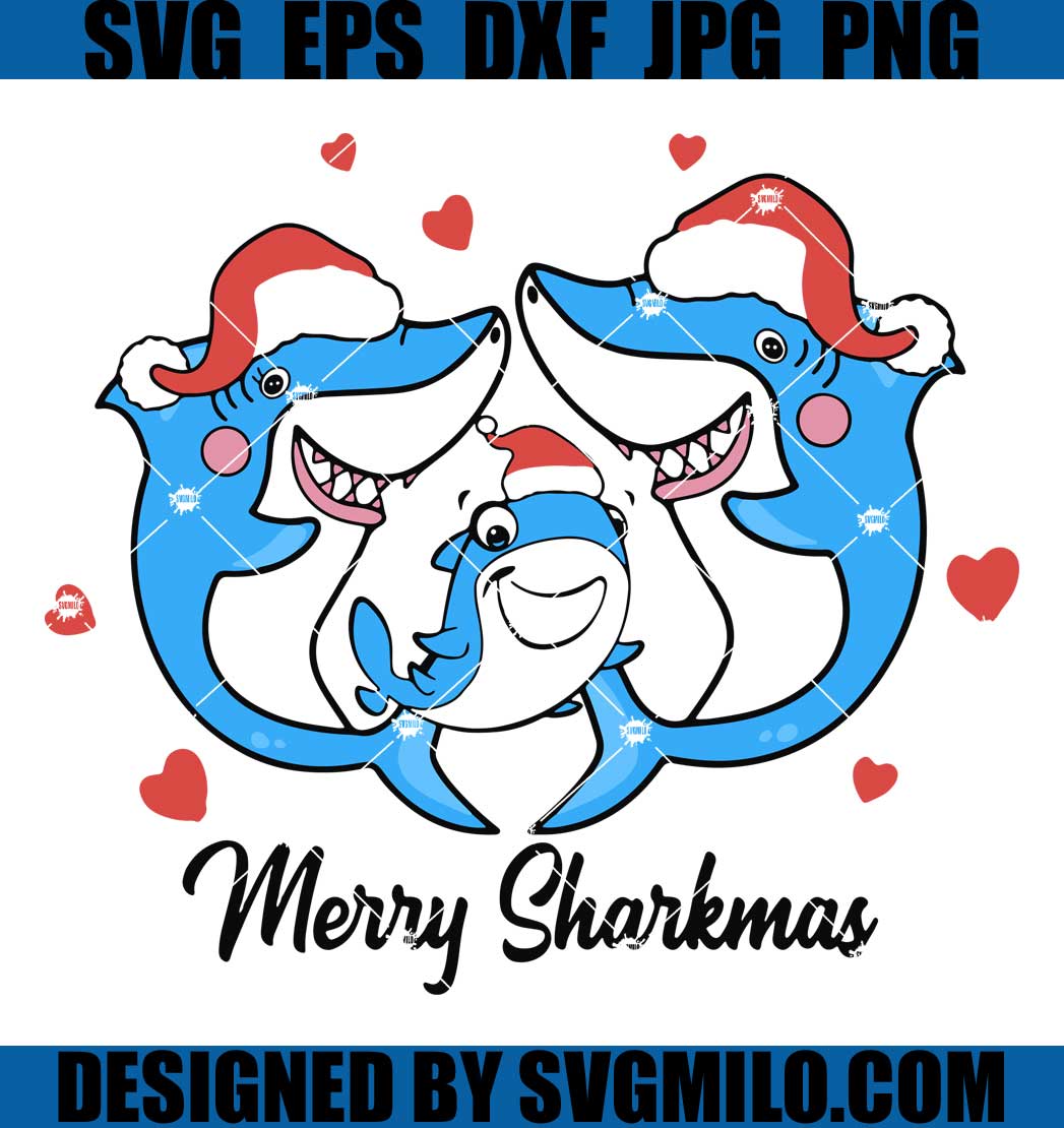 Merry-Sharkmas-Svg_-Shark-Family-Svg_-Christmas-Svg_-Santa-Hat-Svg