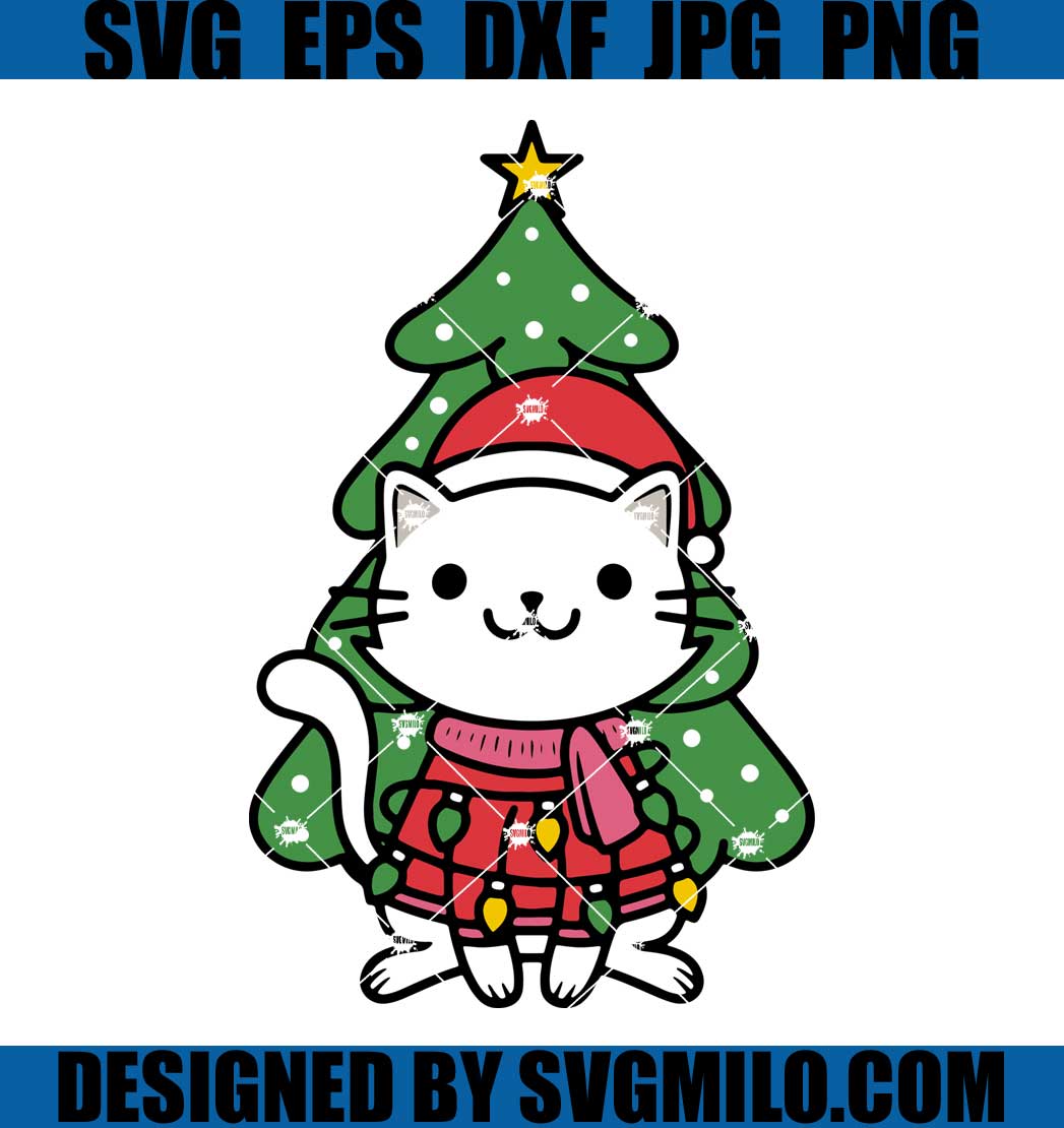 Christmas-Cat-Svg_-Xmas-Tree-Svg_-Cat-Svg