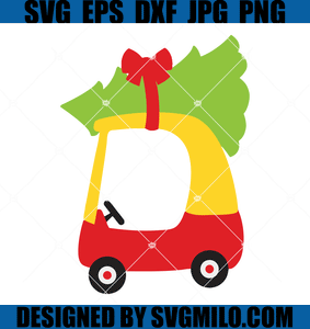 Cozy-Coupe-Christmas-Tree-SVG-Little-Tikes-Car-SVG-Cozy-Coupe-Car-Svg