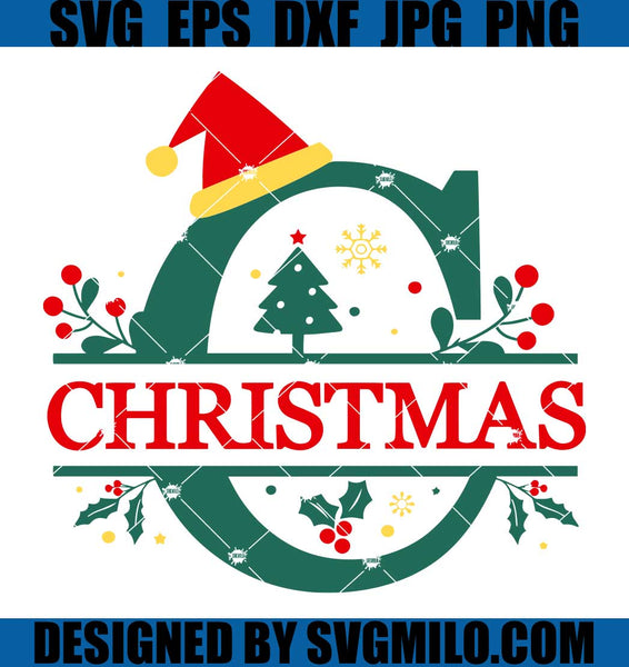 Christmas Monogram Letters Monogram Letter K, Santa Hat Christmas