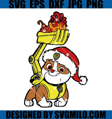 Christmas-Paw-Patrol-Svg_-Rubble-Paw-Patrol-Xmas-Svg_-Rubble-Santa-Hat-Svg