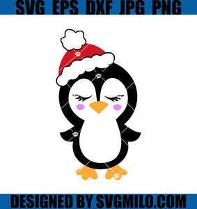 Christmas-Penguin-Svg_-Girl-Penguin-Svg_-Cute-Penguin-Svg
