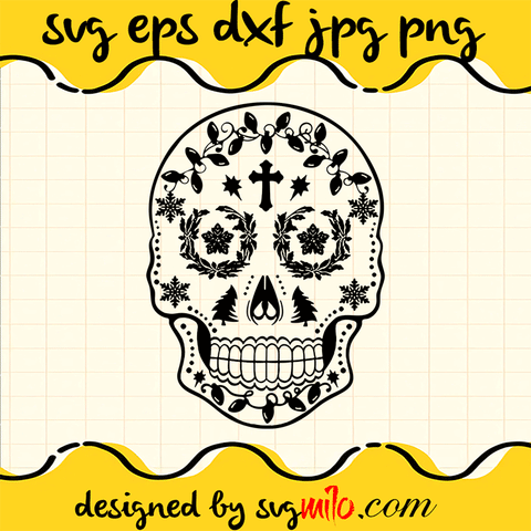 Christmas-Sugar-Skull-SVG